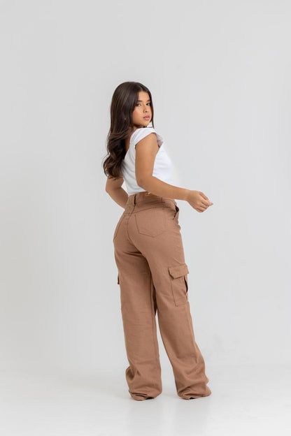 Calça Cargo Feminina Algodão | Helital Jeans