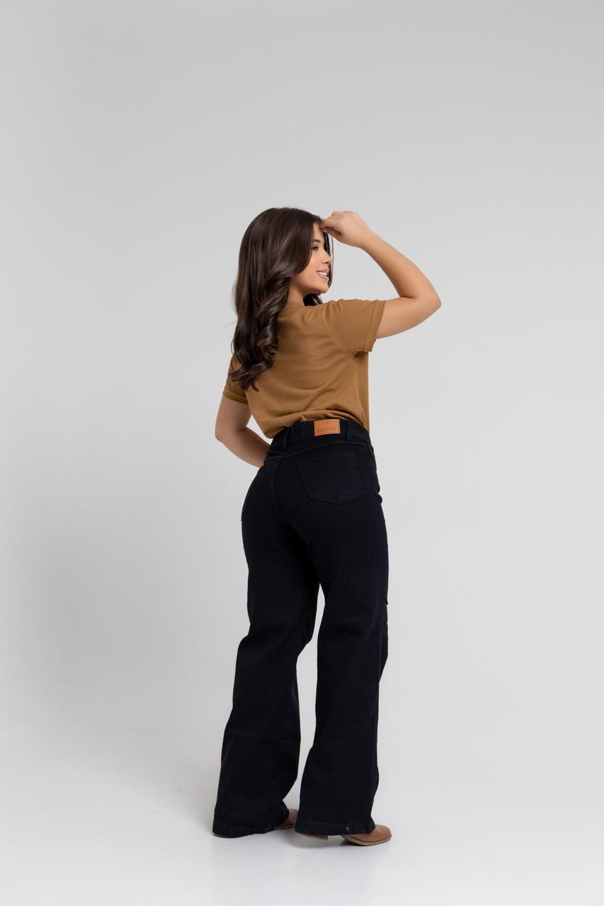 Calça Jeans Infantil Preta Reta | Helital Jeans