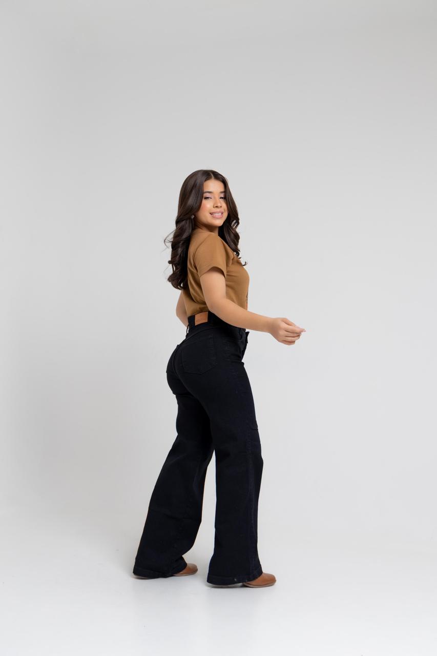 Calça Jeans Infantil Preta Reta | Helital Jeans