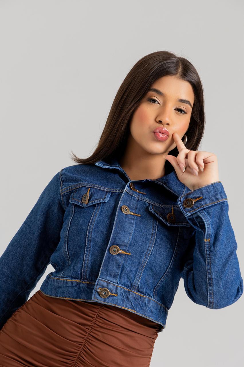 Jaqueta Jeans Infantil Azul | Helital Jeans