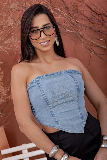 Cropped Jeans Slim Tomara Que Caia | Helital Jeans