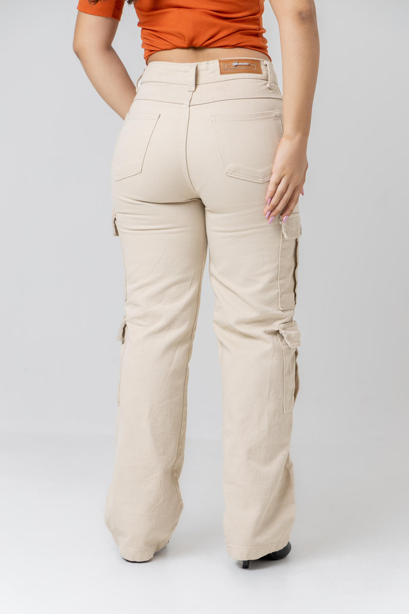 Calça Cargo Infantil Bege | Helital Jeans
