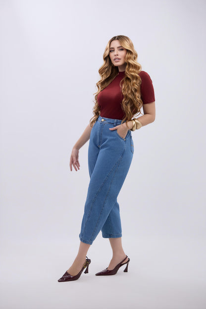 Calça Jeans Capri Slim Azul | Helital Jeans