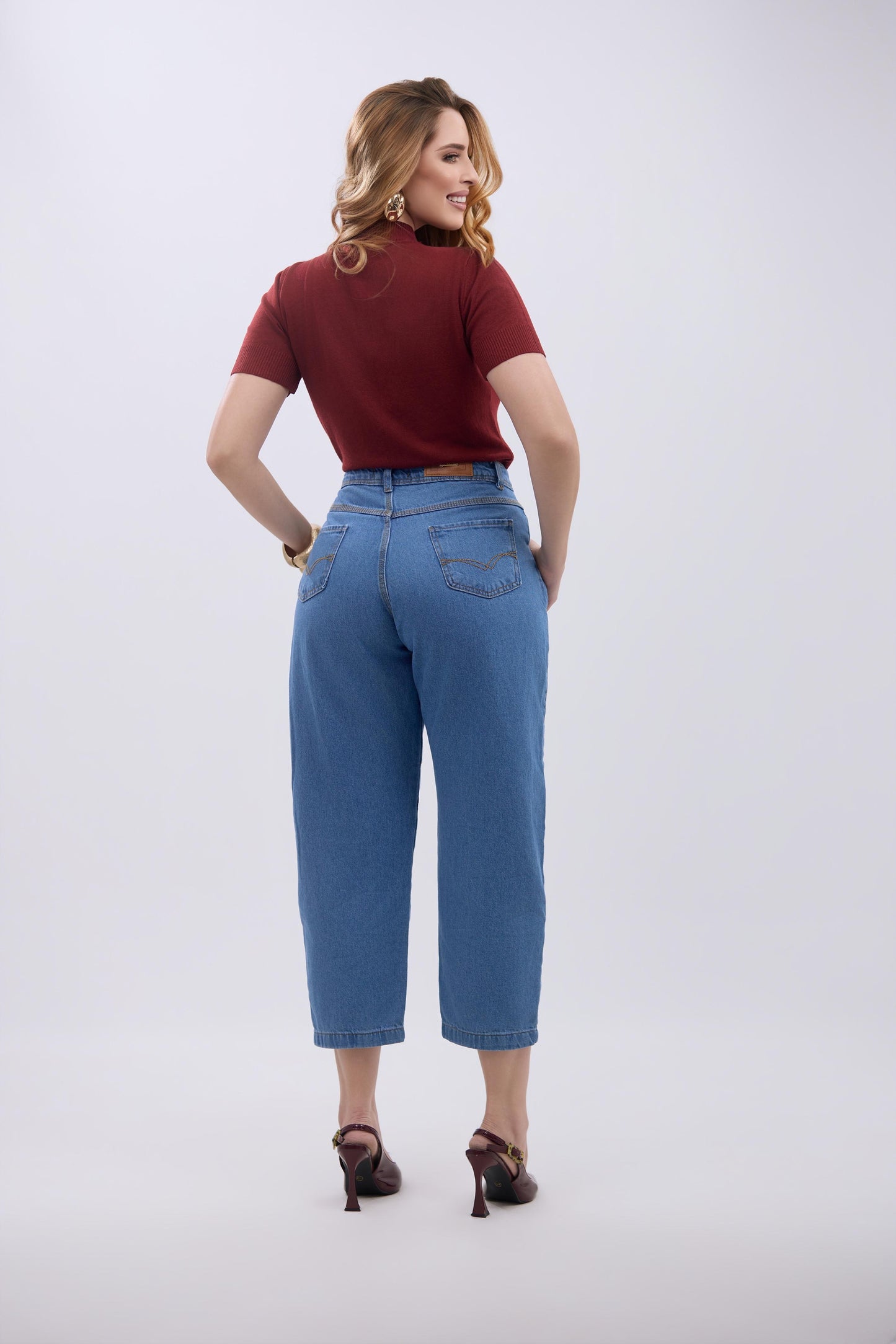 Calça Jeans Capri Slim Azul | Helital Jeans